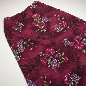 Jaclyn Smith Floral Paisley Vintage Maxi Skirt